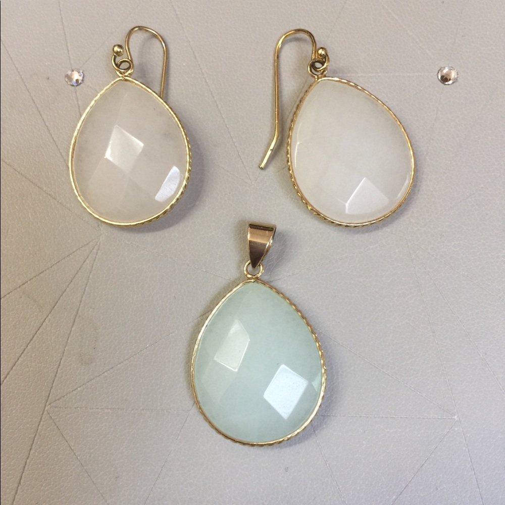 Earrings and Pendant Set